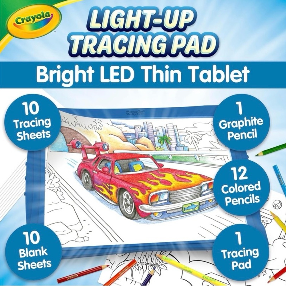 Crayola Light-Up Tracing Pad - Bright Blue